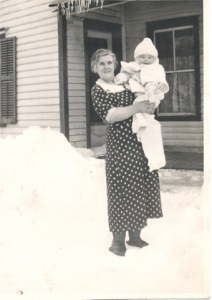 Eva and baby Denny